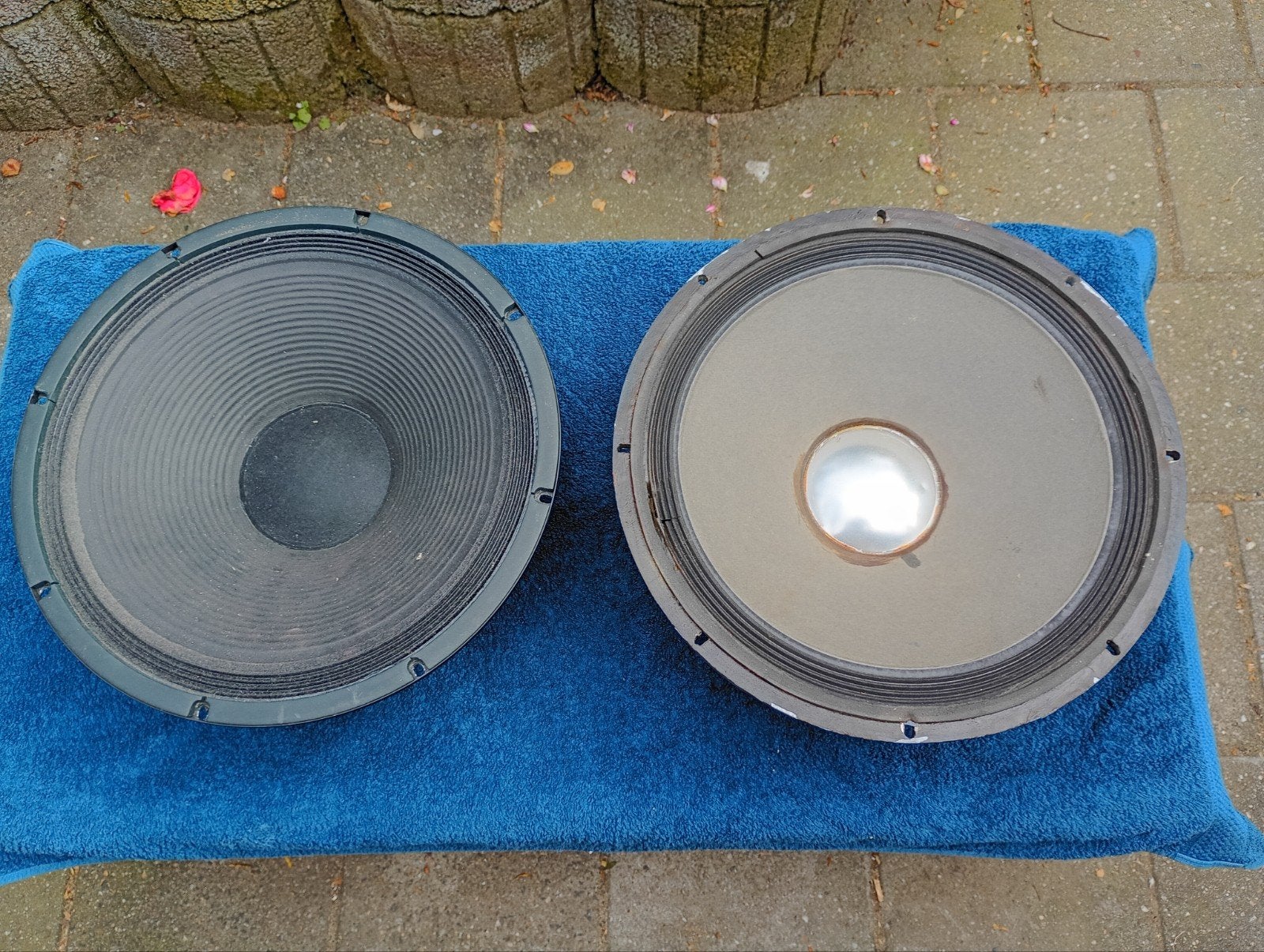 Speakers 38 cm, Audio, Tv en Foto, Luidsprekers, Gebruikt, Party speaker, Ophalen, 150 watt of meer