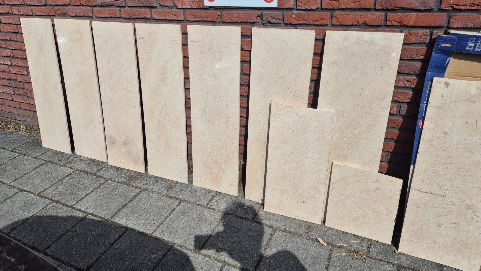Inalco tegels 99x33 , roze/beige, Doe-het-zelf en Verbouw, Tegels, Ophalen, 60 cm of meer, Gebruikt, Minder dan 5 m²