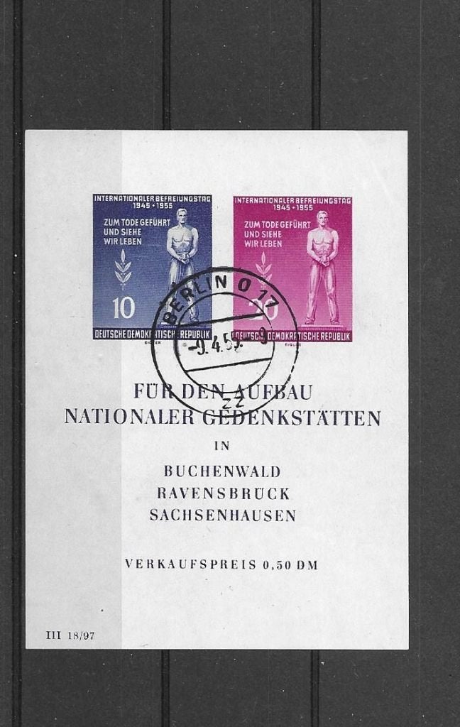 DDR 1955, blok 11, Gestempeld., Postzegels en Munten, Verzenden, DDR, Gestempeld