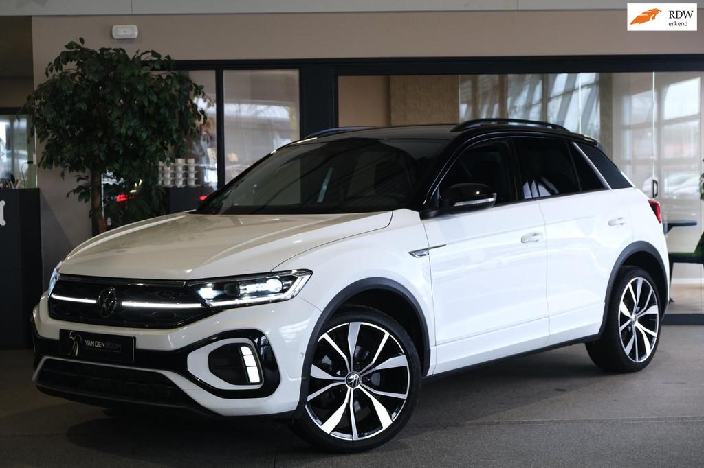 Volkswagen T-Roc 1.5 TSI 2x R-Line DSG Facelift Black Virtua, 4 cilinders, 150 pk, Wit, Origineel Nederlands