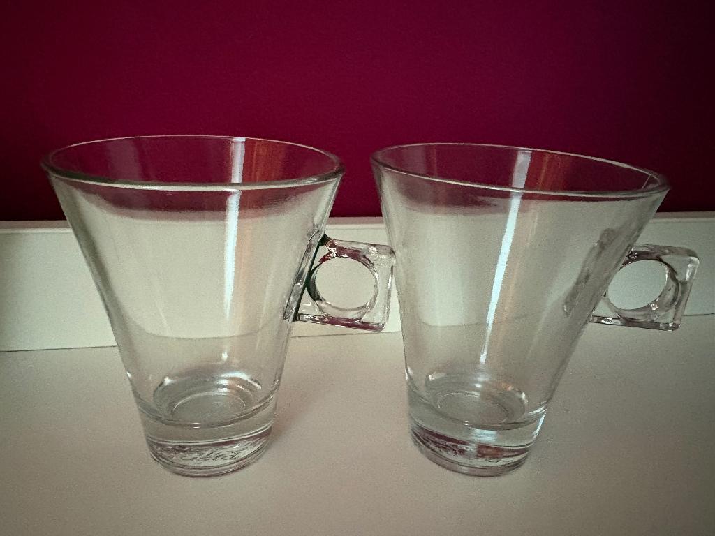 Dolce Gusto koffie glazen - 2 stuks, Glas of Glazen, Nieuw, Ophalen of Verzenden, Glas
