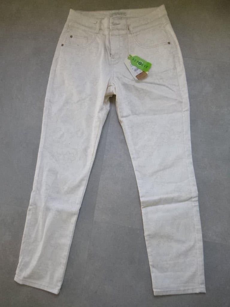 Red Button broek mt 38 ecru/bloemprint SRB 3029,  nieuw, Maat 38/40 (M), Verzenden, Wit, Nieuw