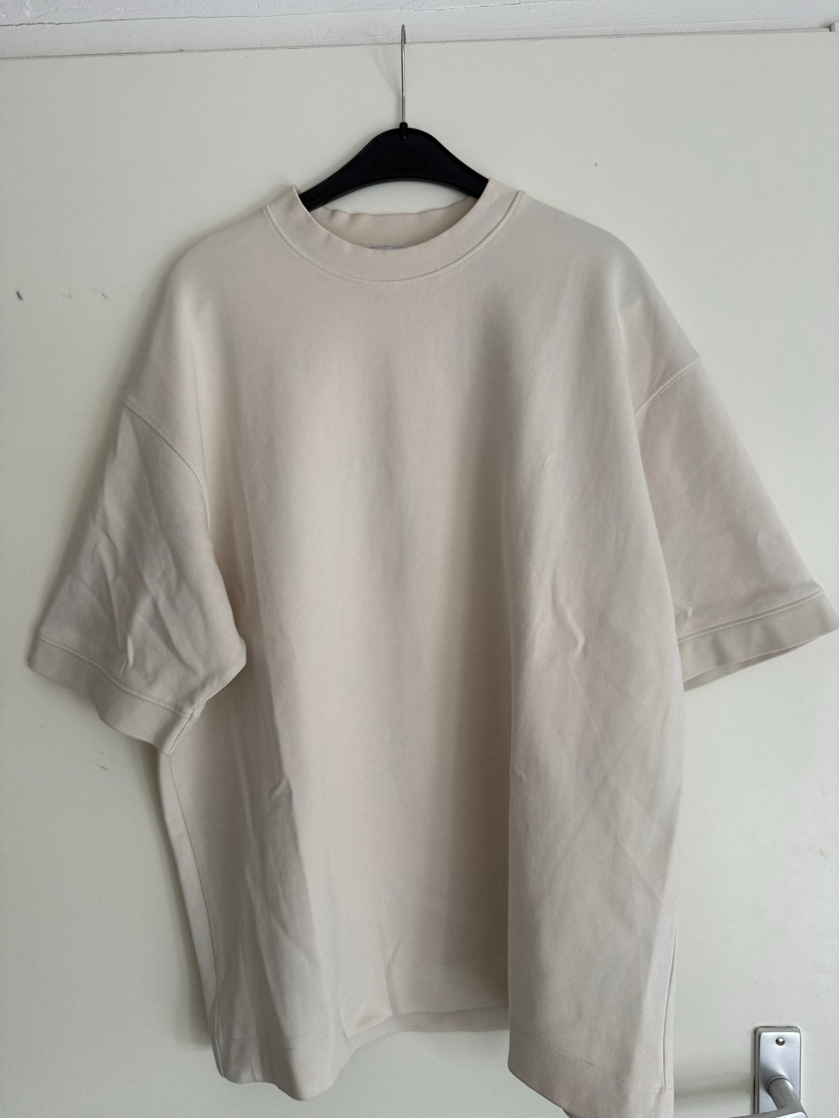 ZARA Oversized T-shirt XL - Beige, Ophalen of Verzenden, Zo goed als nieuw, Maat 56/58 (XL), Beige