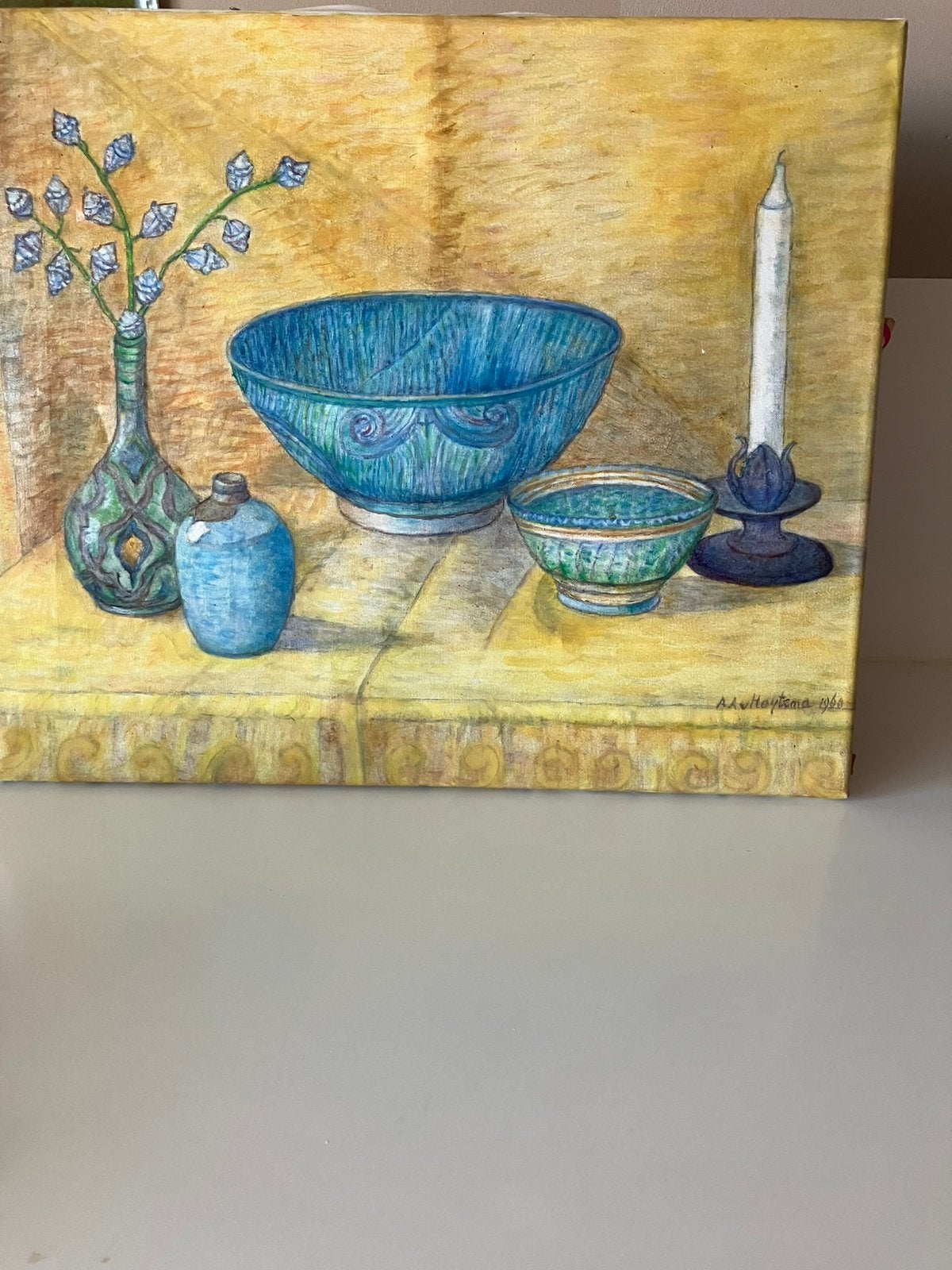 Stilleven olieverf Antoynette van Hoytema, Antiek en Kunst, Kunst | Schilderijen | Klassiek, Ophalen of Verzenden