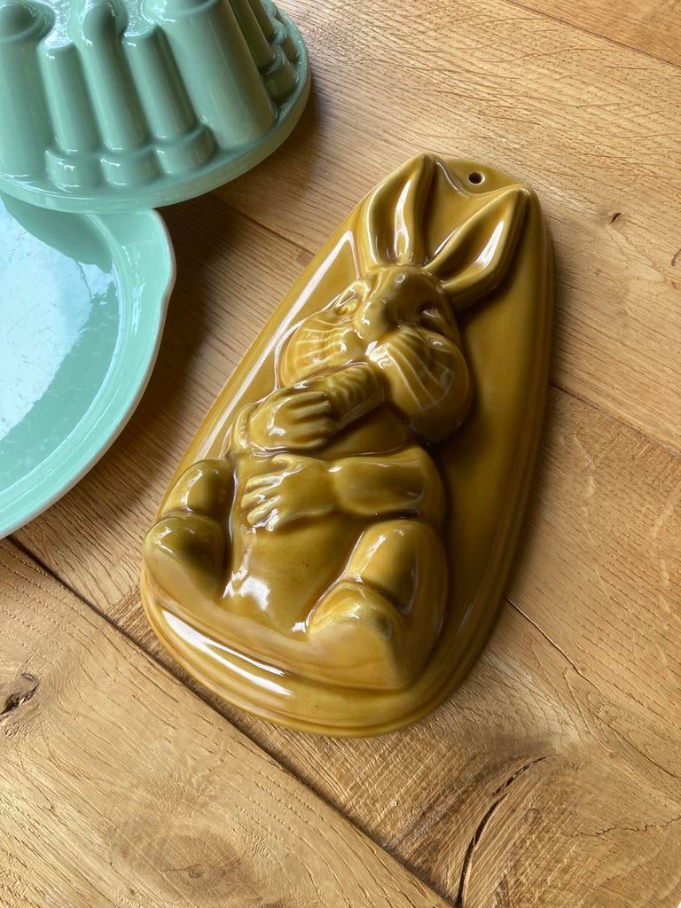 Puddingvorm aardewerk, Ophalen of Verzenden, Zo goed als nieuw, Bakvorm
