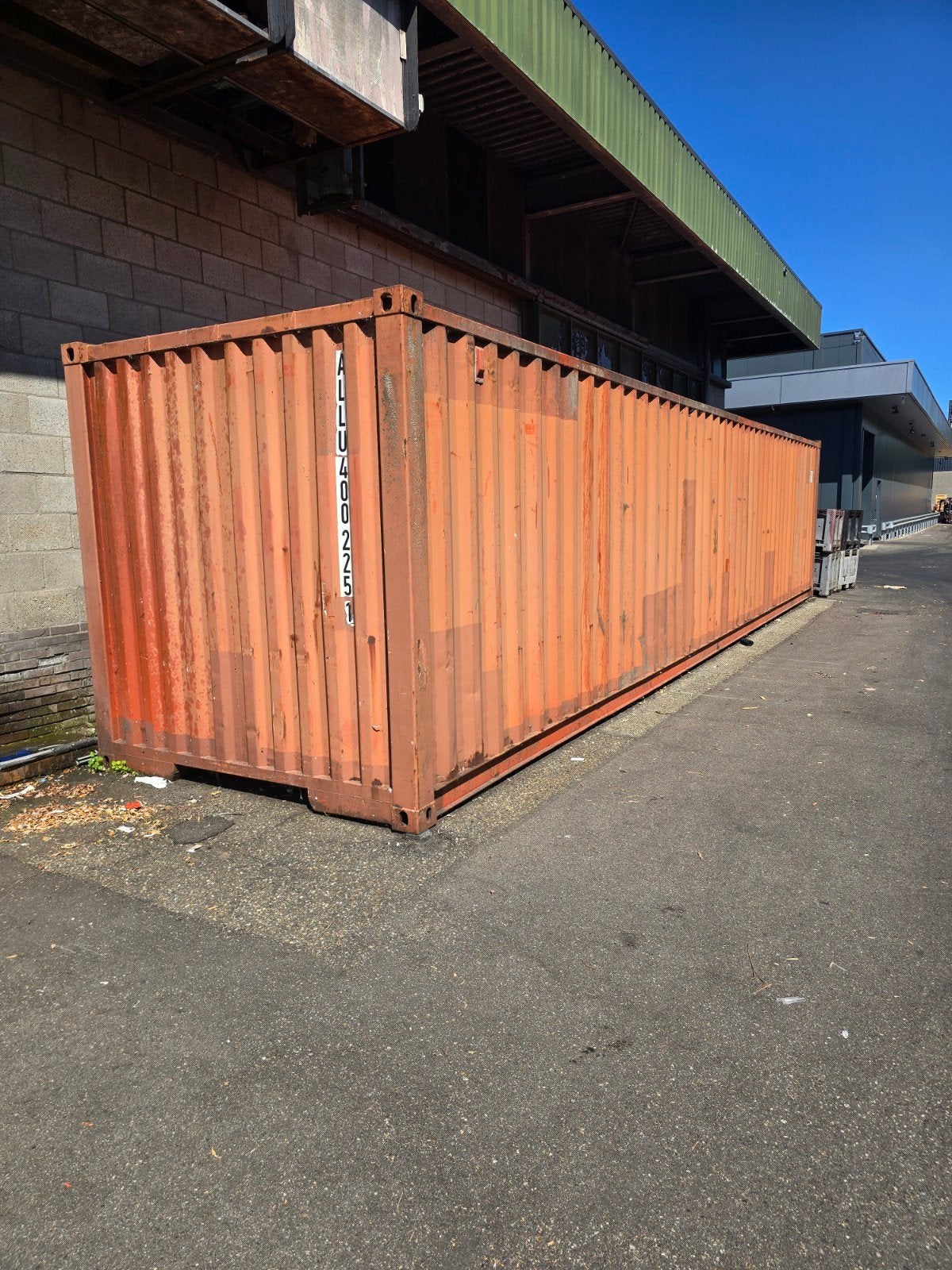 2 x 40ft container, Ophalen