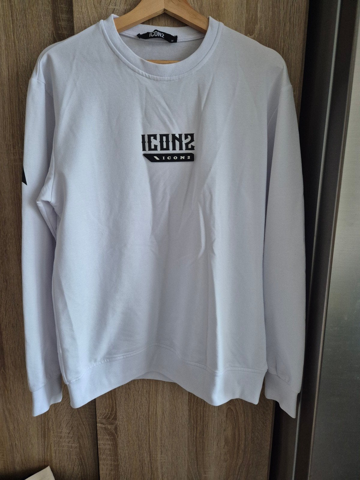 ICON2 Witte Sweater met Teddybeer Print - Maat L, Ophalen of Verzenden, ICON2