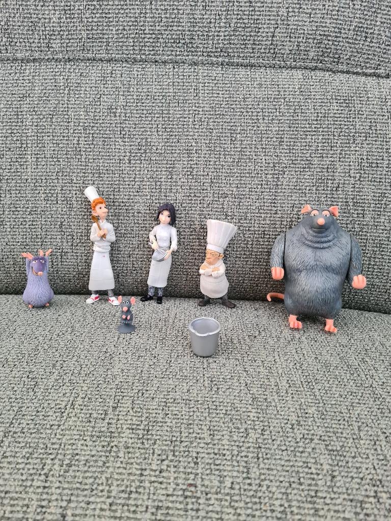 Ratatouille walt disney pvc en plastic poppetjes, Verzamelen, Disney, Gebruikt, Beeldje of Figuurtje, Overige figuren, Ophalen of Verzenden