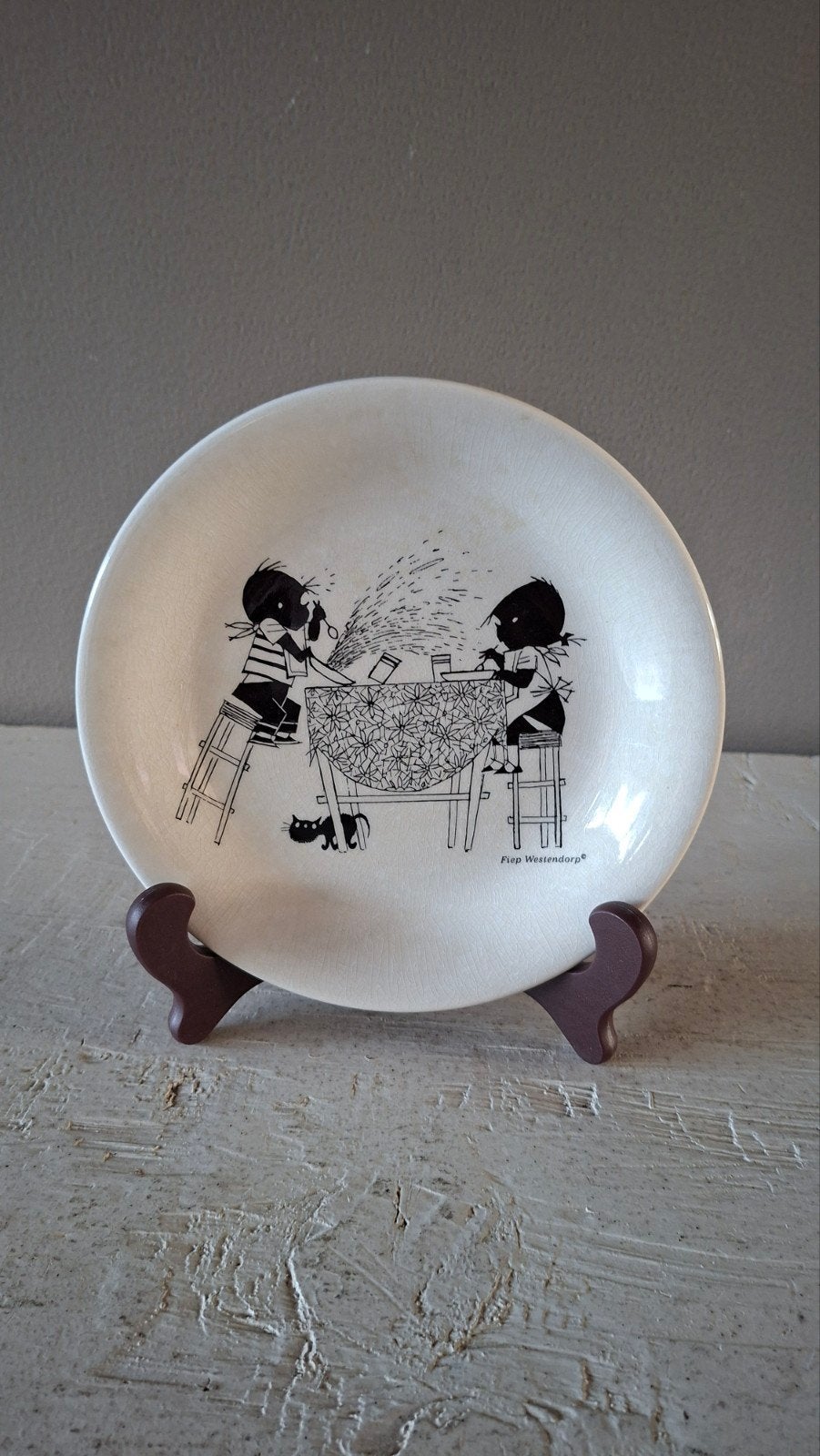 Vintage HEMA Jip en Janneke ontbijtbord - Fiep Westendorp, Antiek en Kunst, Ophalen of Verzenden