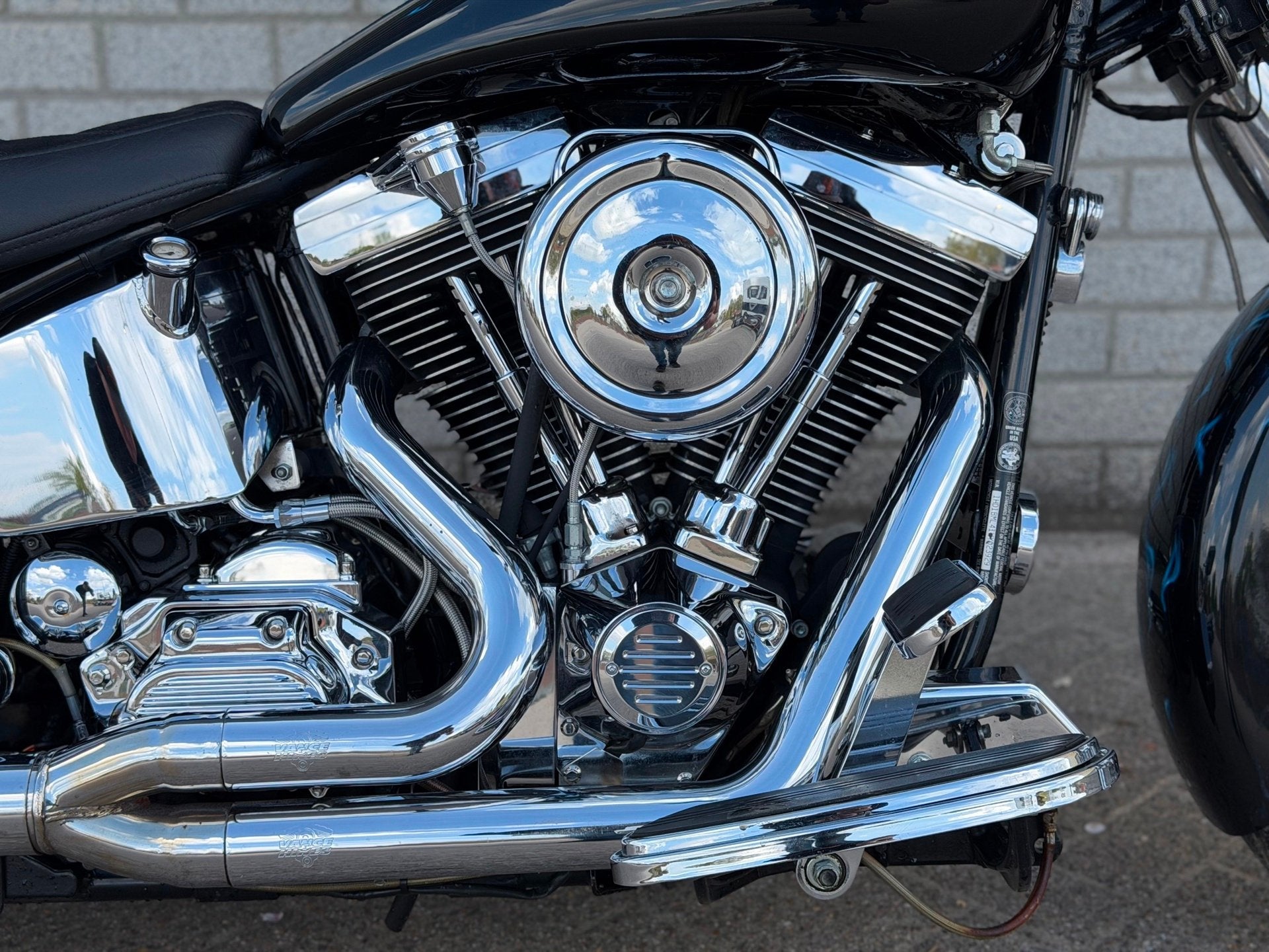 Harley Davidson FLSTF Fat Boy 1340 EVO CUSTOM 4000miles UNIE, Motoren, Motoren | Harley-Davidson, Sportuitlaat, 1340 cc, Chopper