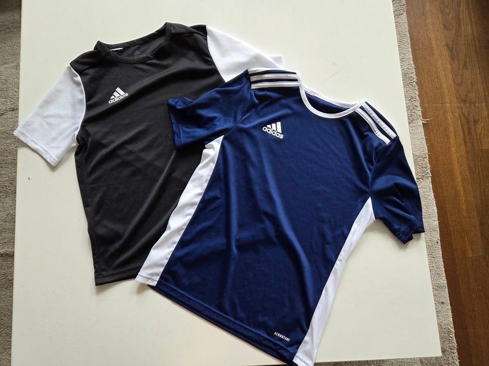 Adidas sportshirts 13/14 jaar 164, Adidas, Jongen of Meisje, Ophalen of Verzenden, Zo goed als nieuw