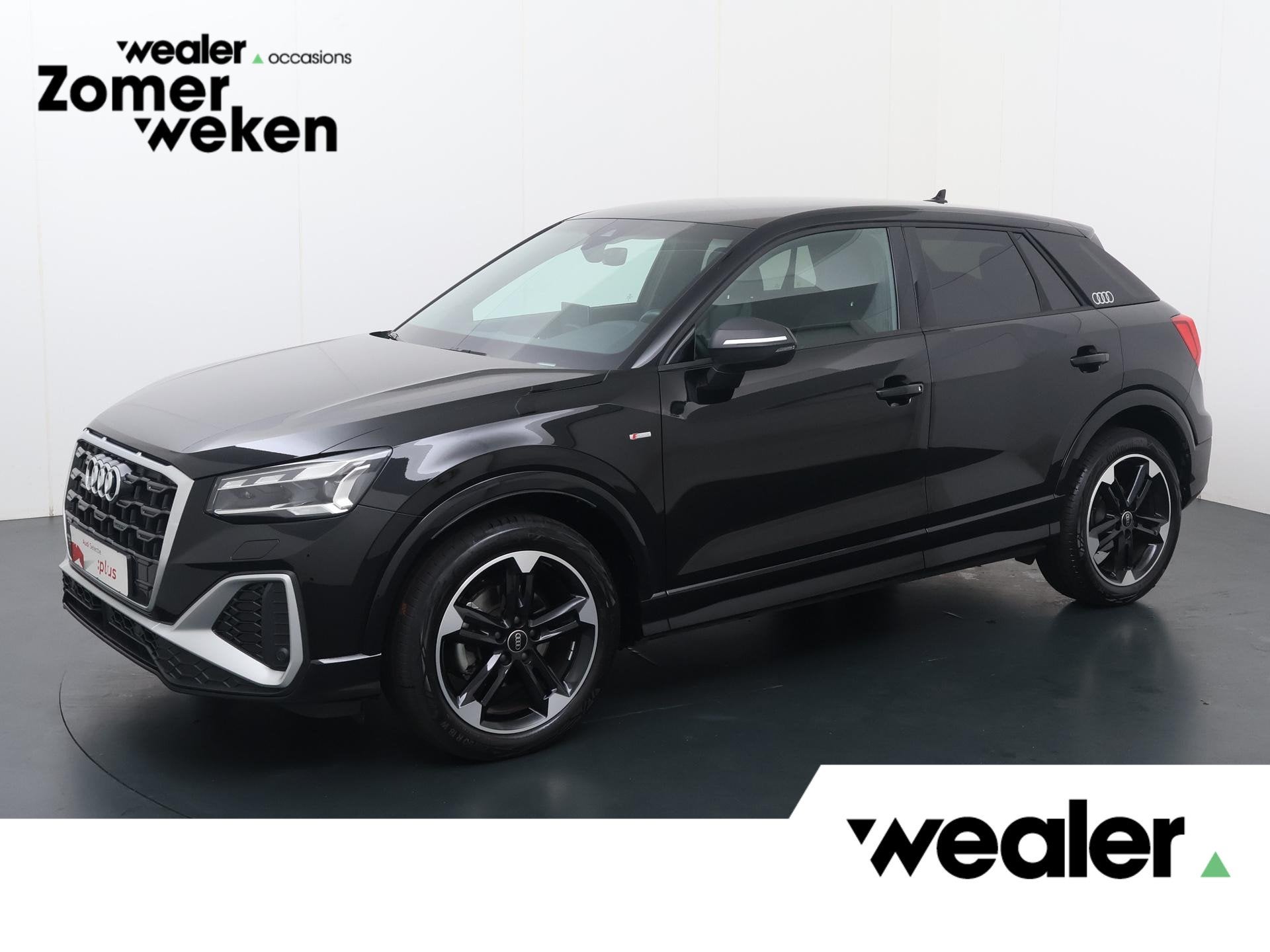 Audi Q2 35 TFSI S Edition | 150 PK | Automaat | Trekhaak | M, Auto's, 12 maanden, 4 cilinders, Leder en Stof, Zwart