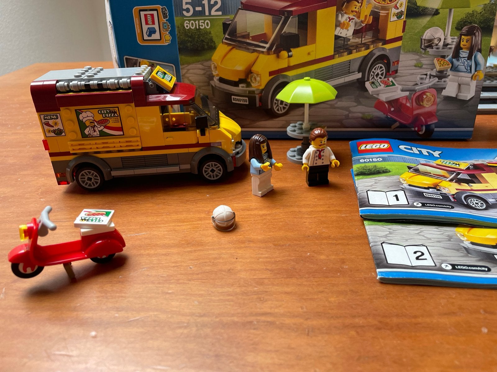 LEGO City Pizzawagen 60150 - Compleet en in goede staat, Kinderen en Baby's, Speelgoed | Duplo en Lego, City, Lego, Ophalen of Verzenden