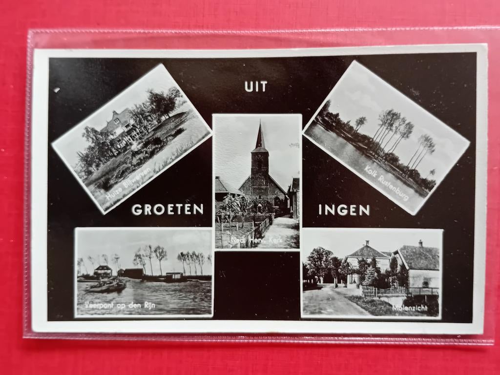 Ansichtkaart Ingen, Ophalen of Verzenden