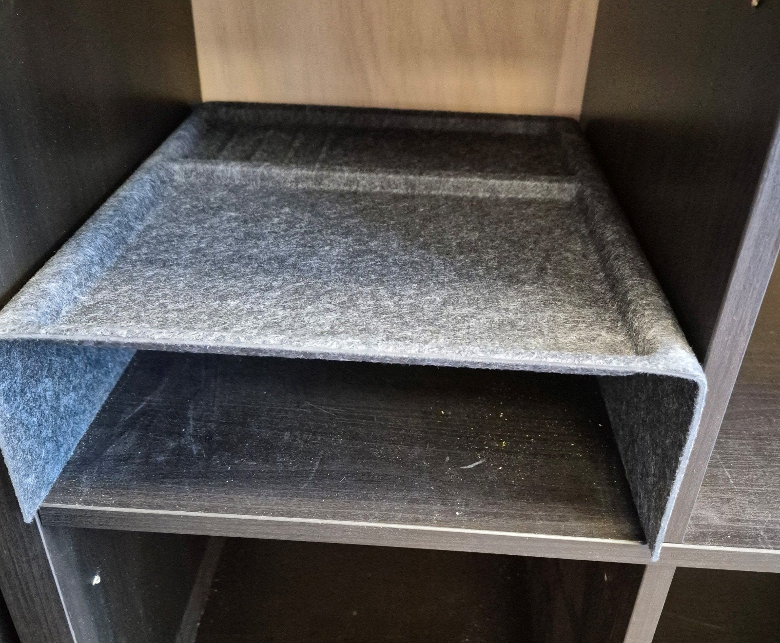 IKEA KALLAX Kast Organizer - Grijs Vilt, Ophalen, Zo goed als nieuw