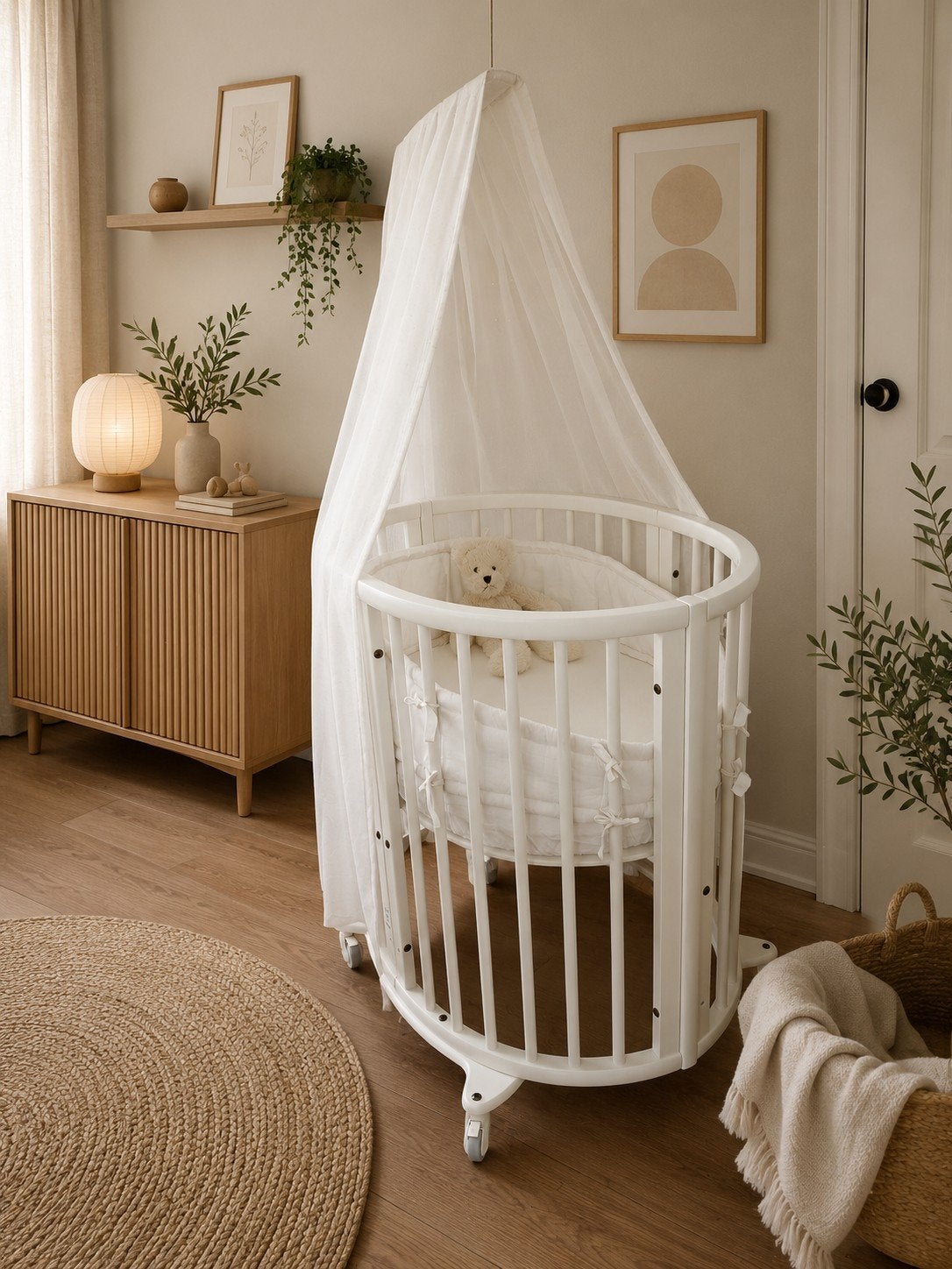 Stokke Sleepi WIEG en LEDIKANTJE/PEUTERBED 2 matrassen, Kinderen en Baby's, Babywiegjes en Ledikanten, Ophalen, Zo goed als nieuw