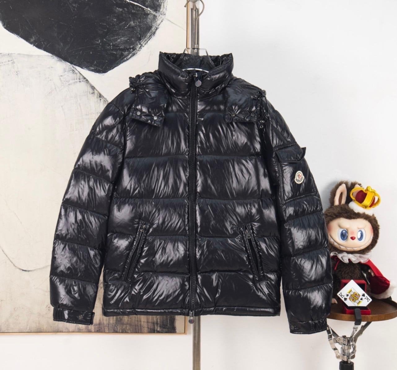Moncler Maya Heren Donsjack Zwart -, Ophalen of Verzenden, Zo goed als nieuw, Overige maten, Zwart