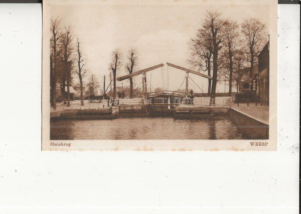 Weesp Sluisbrug  Wed Vorselman, Ophalen of Verzenden, 1920 tot 1940, Ongelopen, Noord-Holland