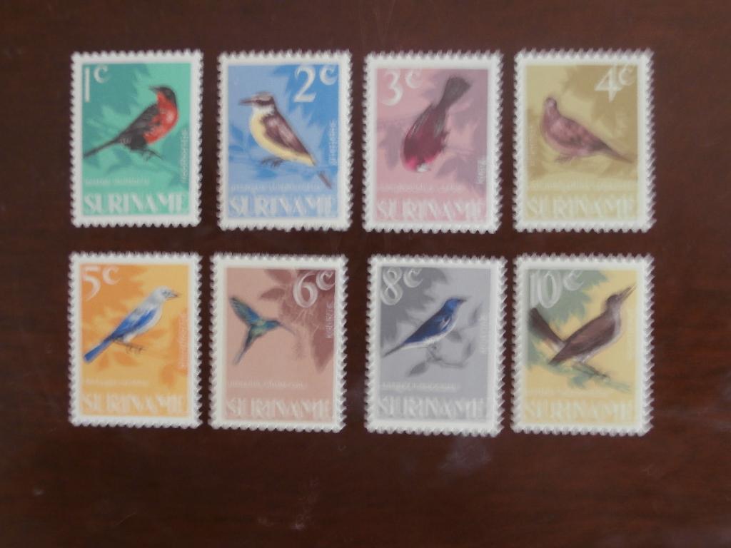 SURINAME 1966; serie VOGELS LEES, Postzegels en Munten, Postzegels | Suriname, Verzenden, Postfris