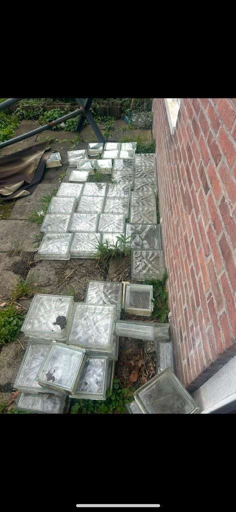 Glasblokken 46, Doe-het-zelf en Verbouw, Glas en Ramen, Ophalen of Verzenden, Gebruikt, Overige typen, Minder dan 80 cm