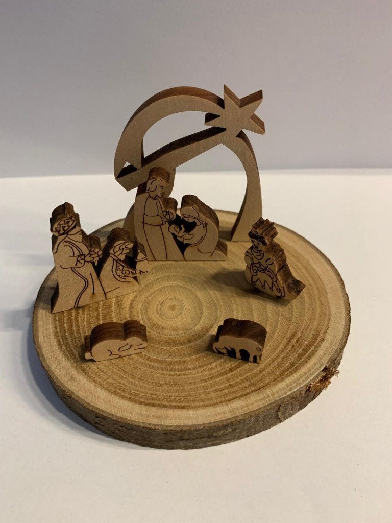 Kerststal op hout, Diversen, Kerst, Ophalen of Verzenden, Zo goed als nieuw
