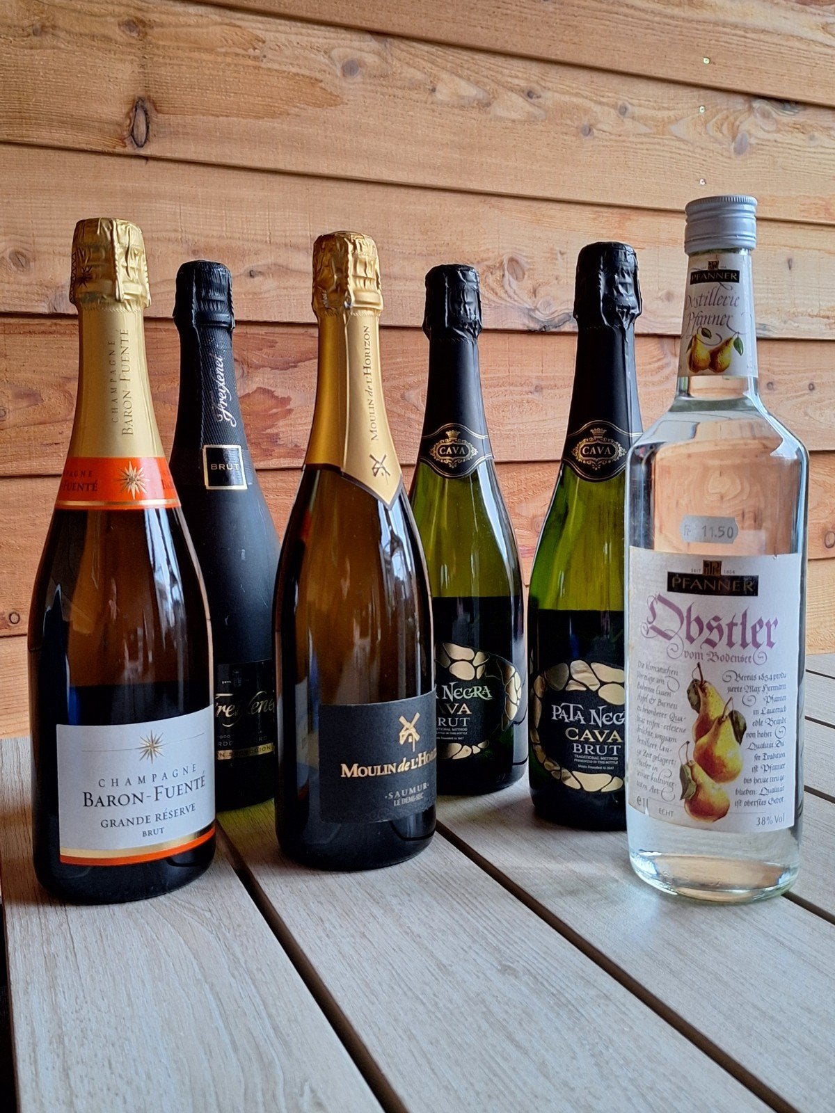 Diverse Cava's en Champagne - 6 flessen, Verzamelen, Wijnen, Ophalen of Verzenden