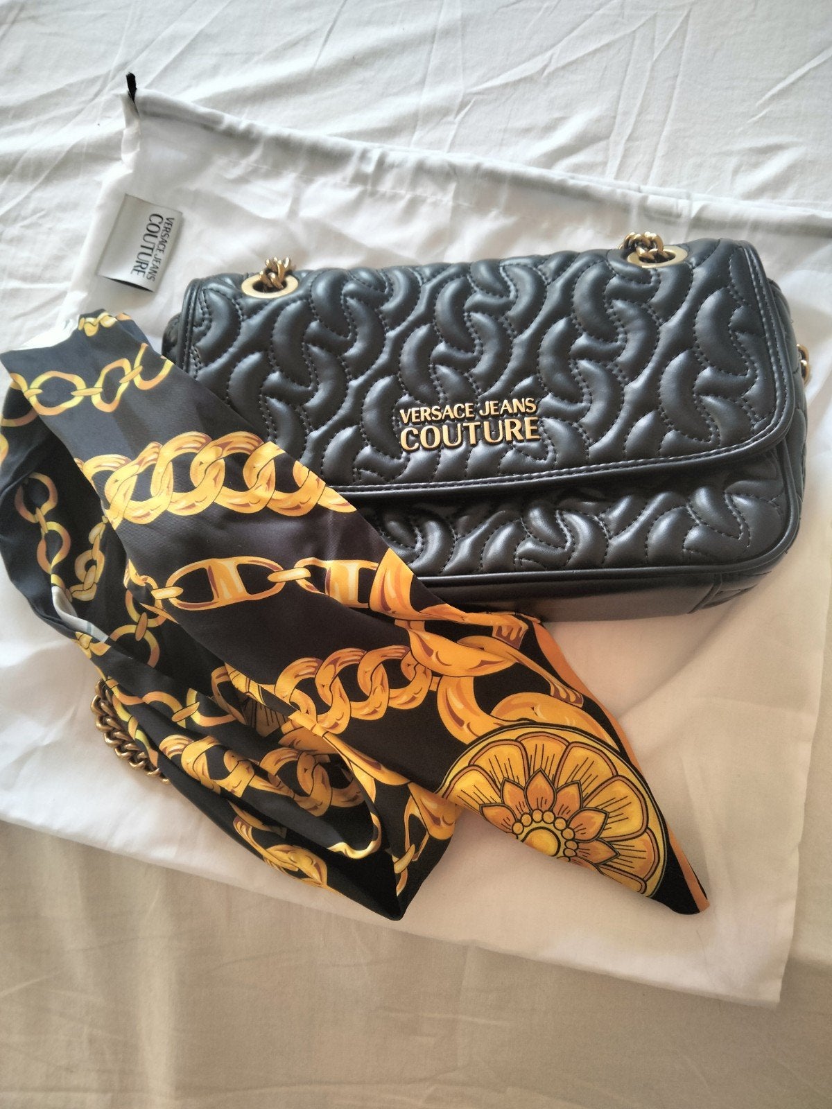 Versace Jeans Couture Schoudertasje Zwart, Ophalen of Verzenden