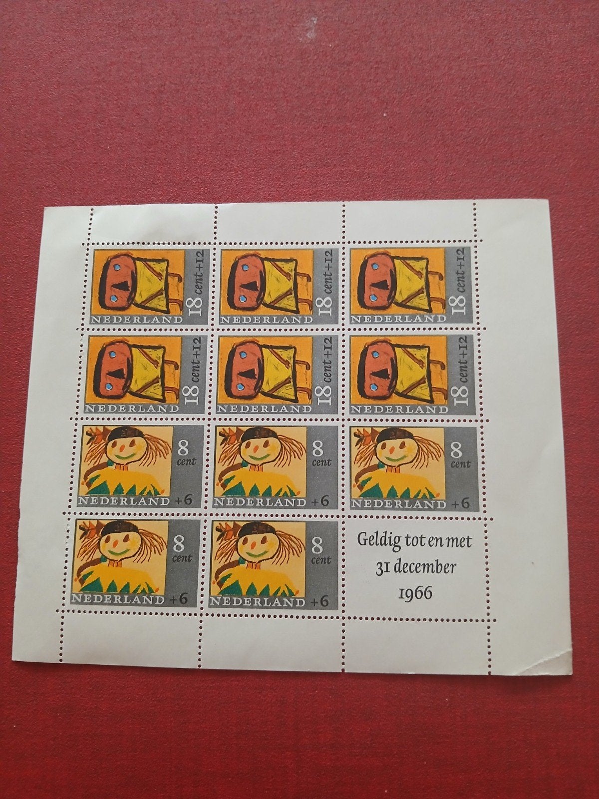 1965 Kinderpostzegels - Ongebruikt velletje, Postzegels en Munten, Postzegels | Nederland, Ophalen of Verzenden, Na 1940, Postfris