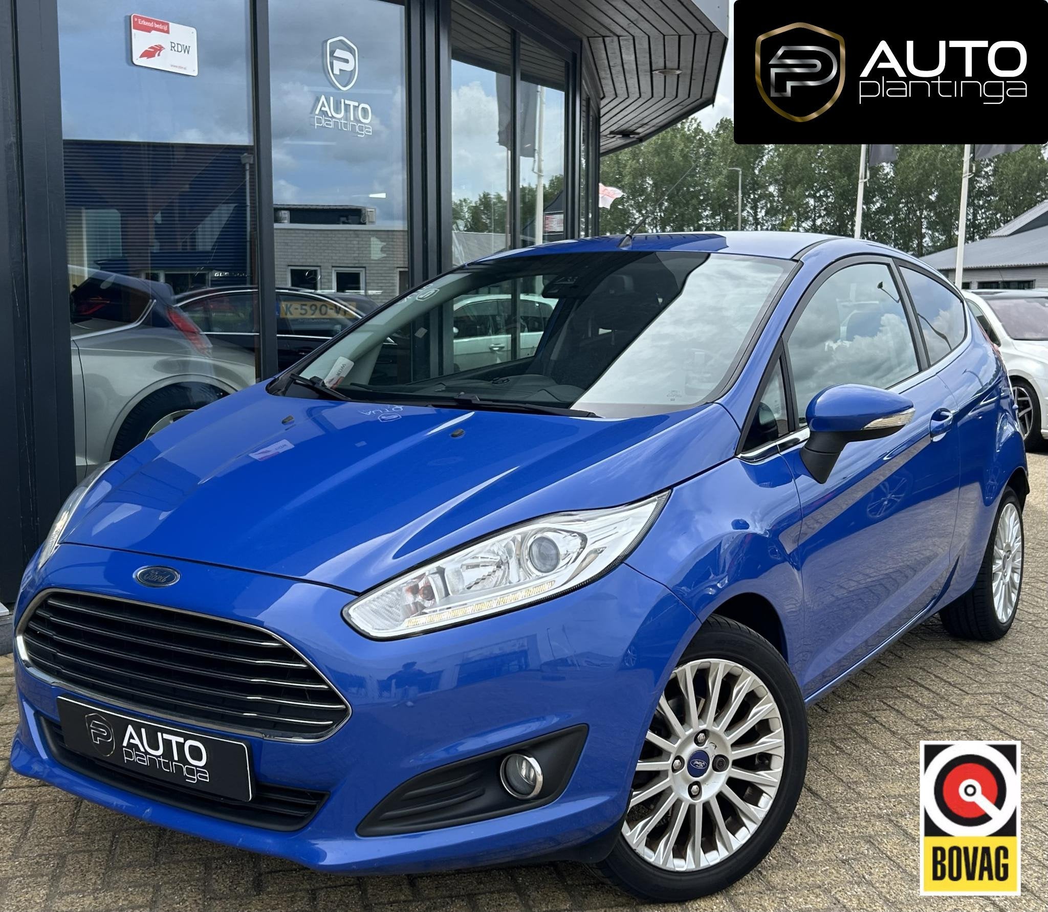 Ford Fiesta 1.0 EcoBoost Titanium 101PK | NL AUTO | Climate, Auto's, Voorwielaandrijving, Euro 6, Blauw, 23 km/l