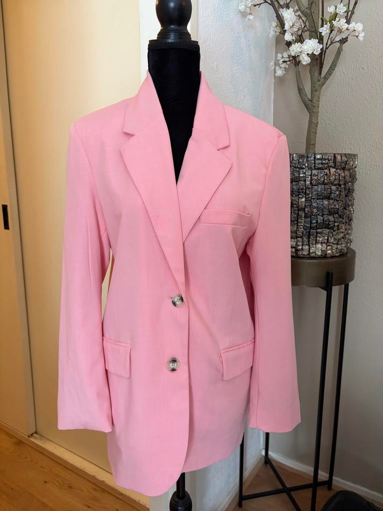 Roze Bershka Blazer Maat M, Maat 38/40 (M), Ophalen of Verzenden, Zo goed als nieuw, Jasje