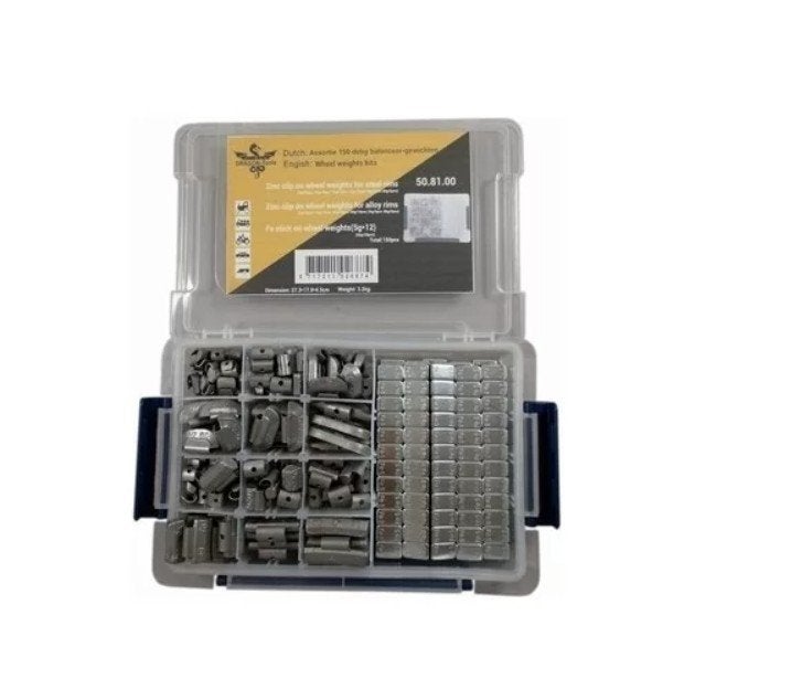Assortiment balanceer wielgewichten, plaklood – 150 delig, Ophalen of Verzenden, Nieuw