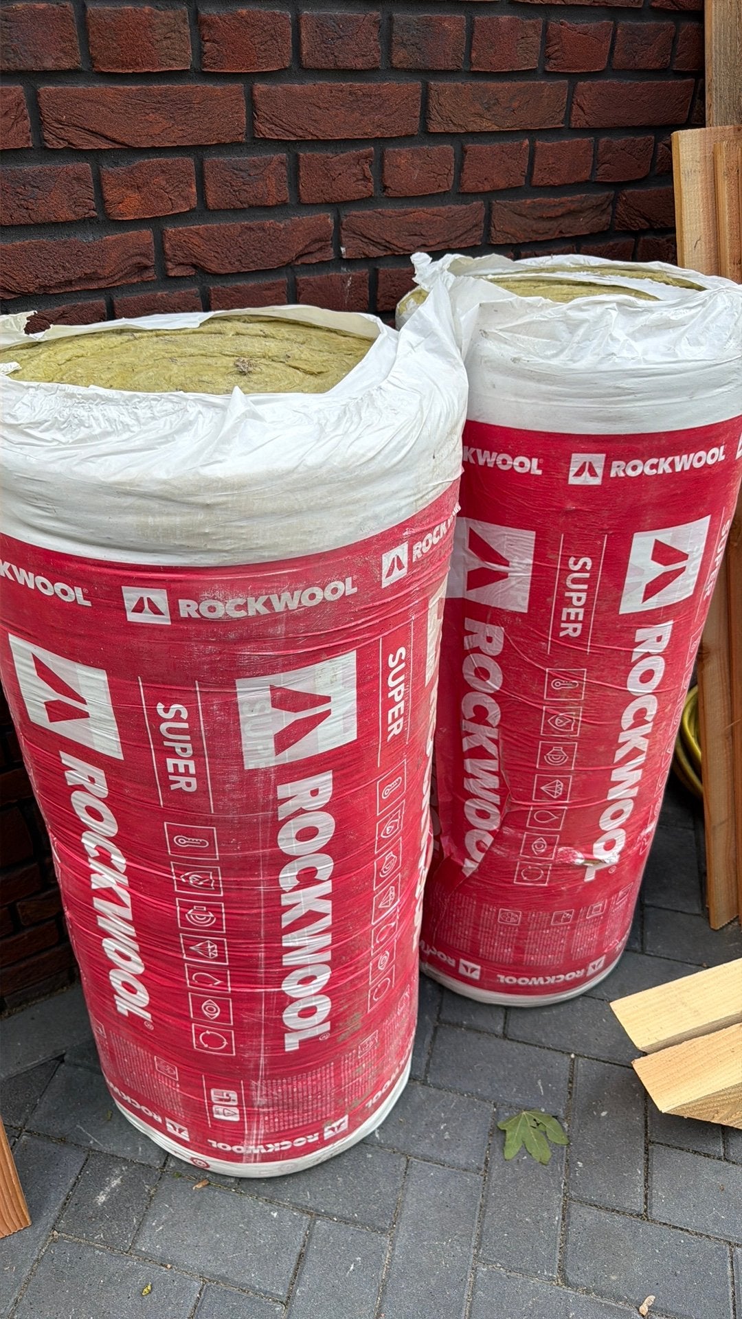 Rockwool 10 cm isolatie op rol, Ophalen, Zo goed als nieuw, Steenwol, 8 tot 12 cm