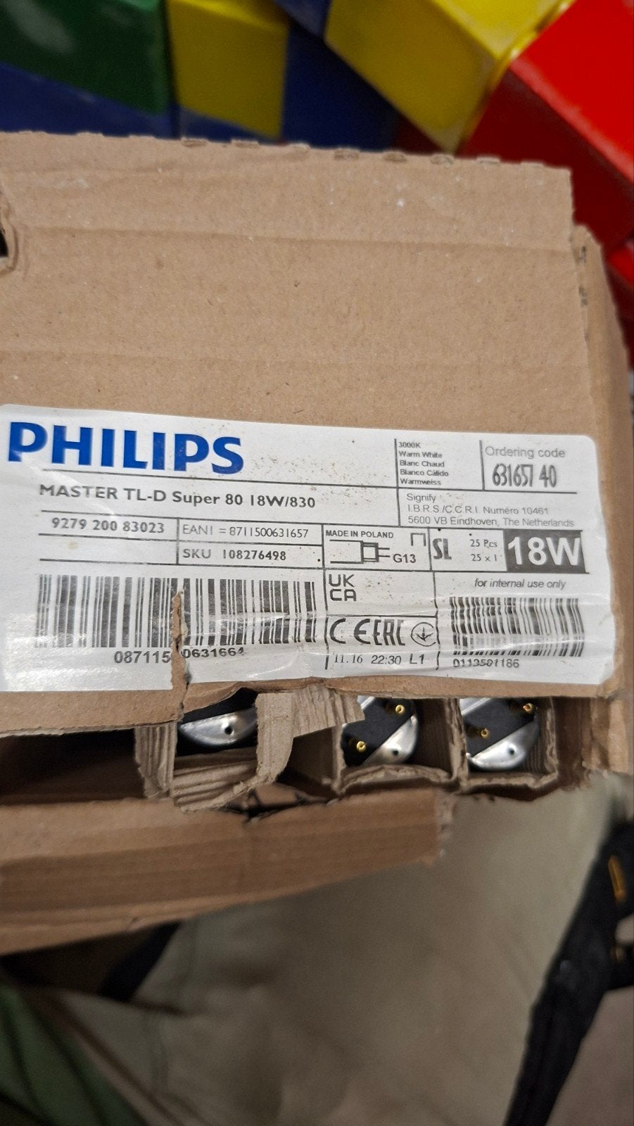 Philips Master TL-D TL-buizen (diverse wattages), G13 (TL), 60 watt of meer, Nieuw, TL-buis