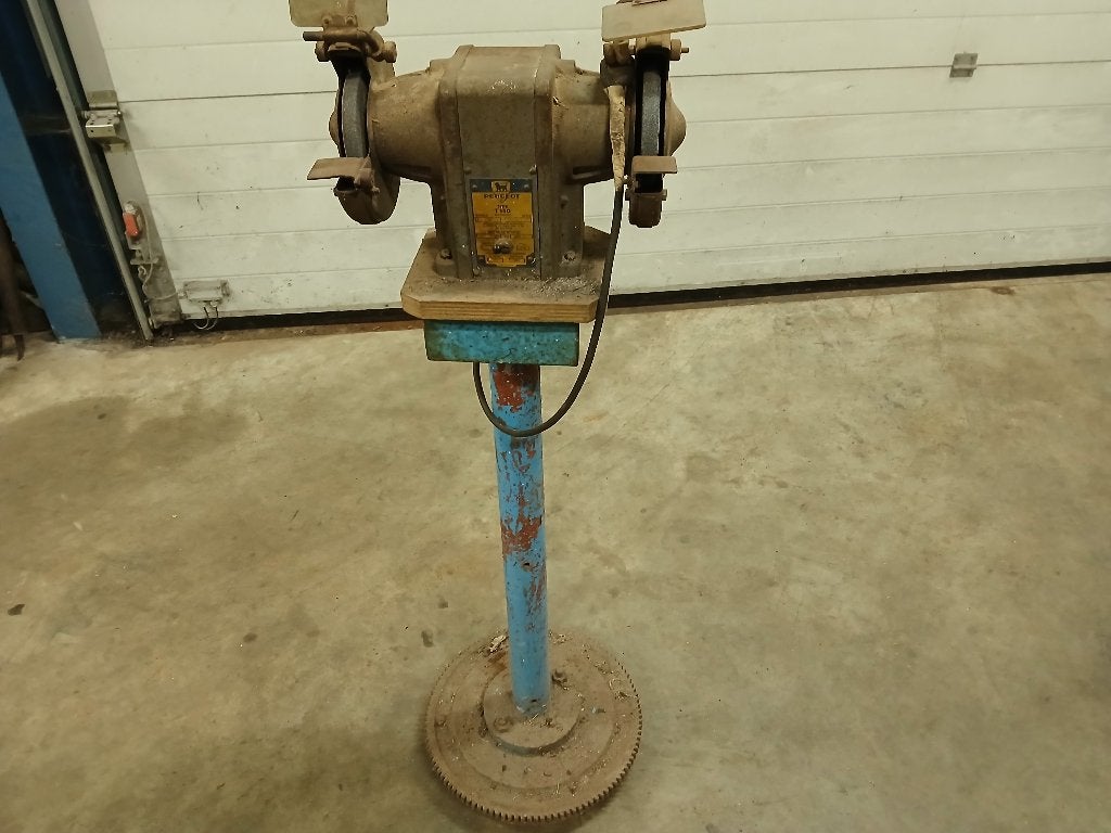 Werkbank slijpmachine Merk Peugeot Vintage, Ophalen, Gebruikt, Minder dan 700 watt, Werkbankslijpmachine