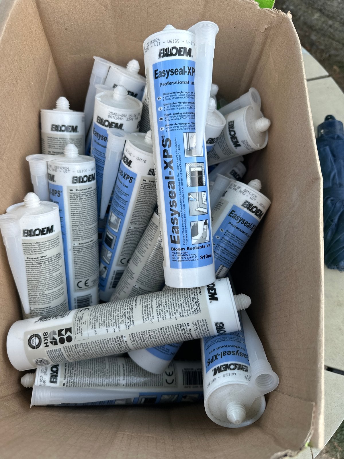 Beglazingskit koker - 18 stuks Bloem Easyseal-XPS, Minder dan 4 cm, Overige materialen, Nieuw, Ophalen of Verzenden