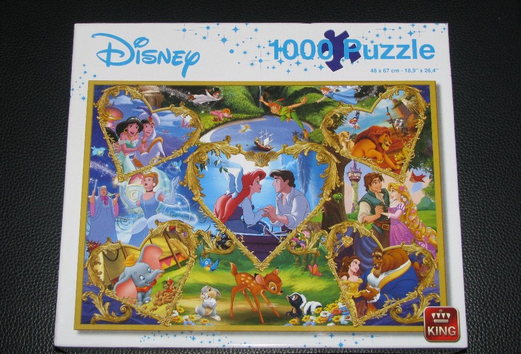 Puzzel 1000 stukjes. Disney. Merk : King, Ophalen of Verzenden, 500 t/m 1500 stukjes, Gebruikt, Legpuzzel