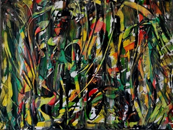Kunsthandel Gennep -"Jungle Rhythm", Ophalen of Verzenden
