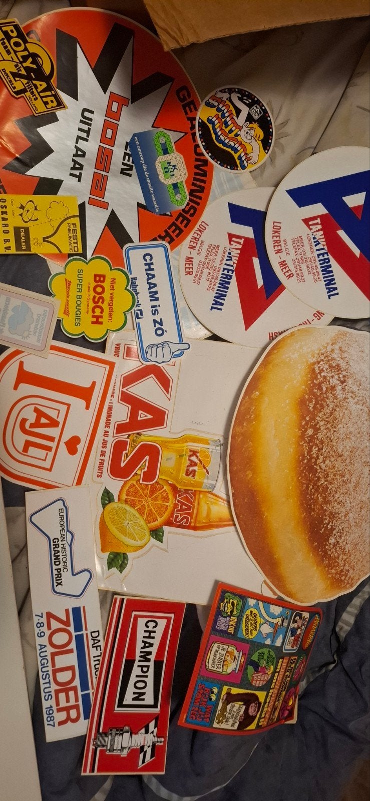 Grote verzameling vintage stickers - diverse merken, Ophalen of Verzenden, Gebruikt, Overige typen