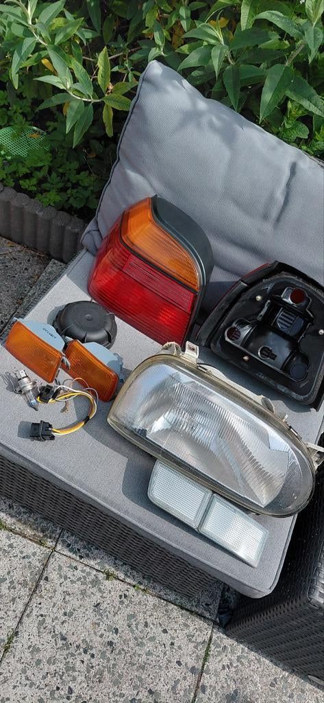 Volkswagen Golf 3 verlichting set (koplamp, 2 achterlicht), Auto-onderdelen, Ophalen of Verzenden, Gebruikt, Volkswagen