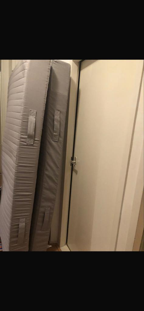 IKEA Sultan Huglo 2 matrassen, Gebruikt, 90 cm, Eenpersoons, Ophalen of Verzenden