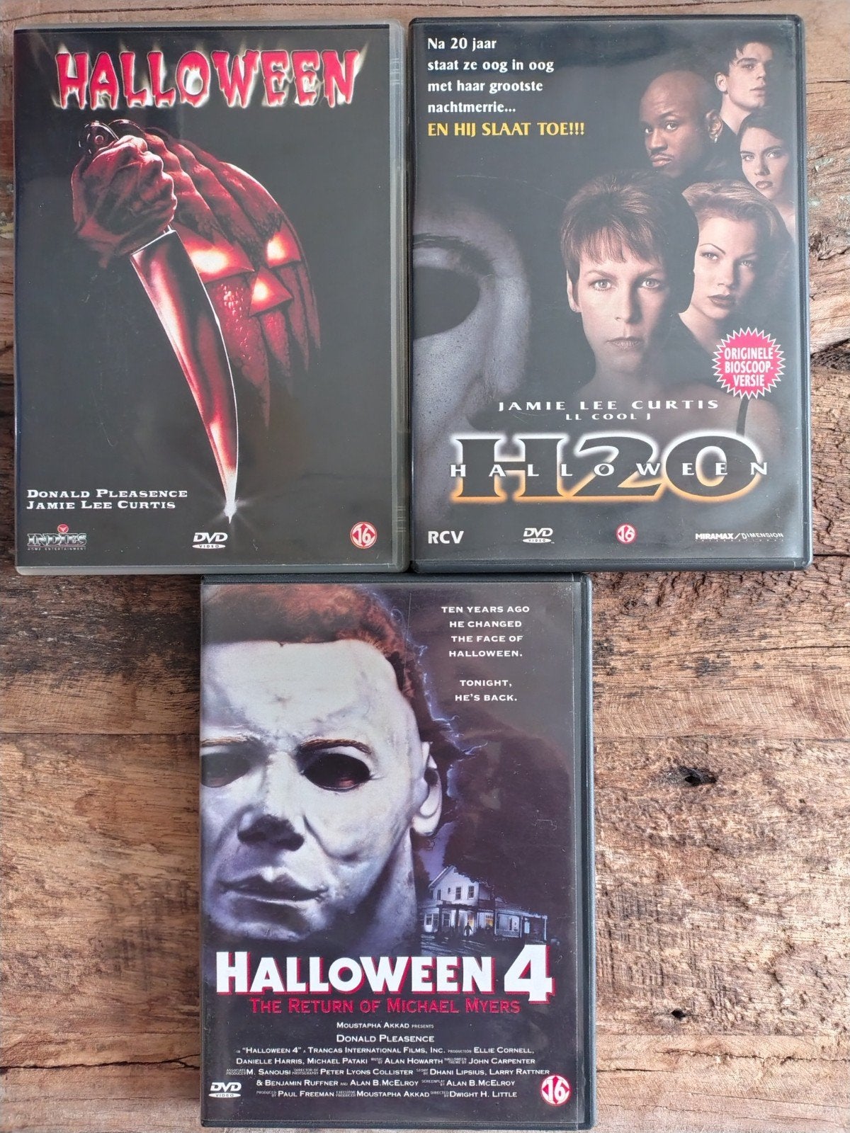 Halloween - Deel 1, H20 en deel 4 return of Michael Myers, Vanaf 16 jaar, Verzenden, Zo goed als nieuw, Slasher