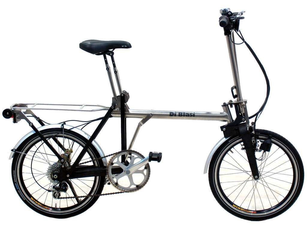 Di Blasi vouwfiets 20" RVS R22 nieuwe generatie, Fietsen en Brommers, 20 inch of meer, Gebruikt, Velgrem, Versnellingen