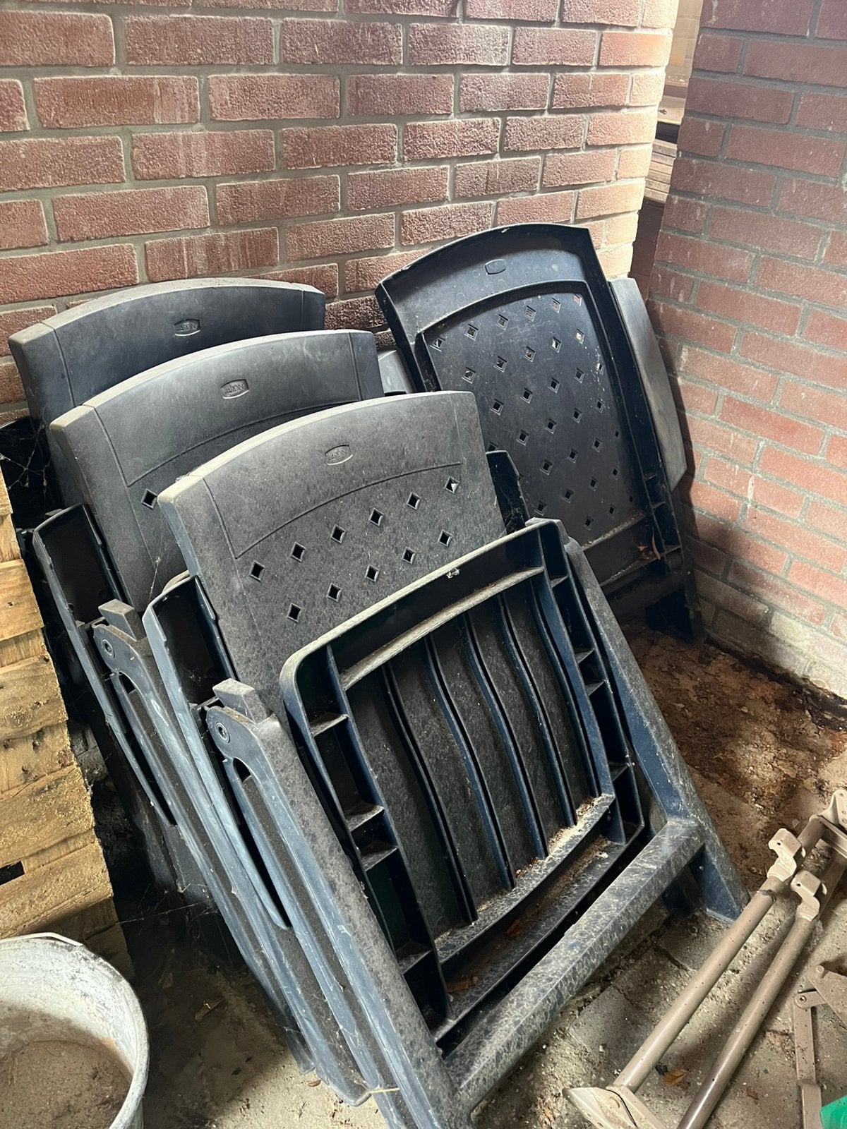 Gratis af te halen tuinstoelen, Ophalen, Gebruikt, Kunststof