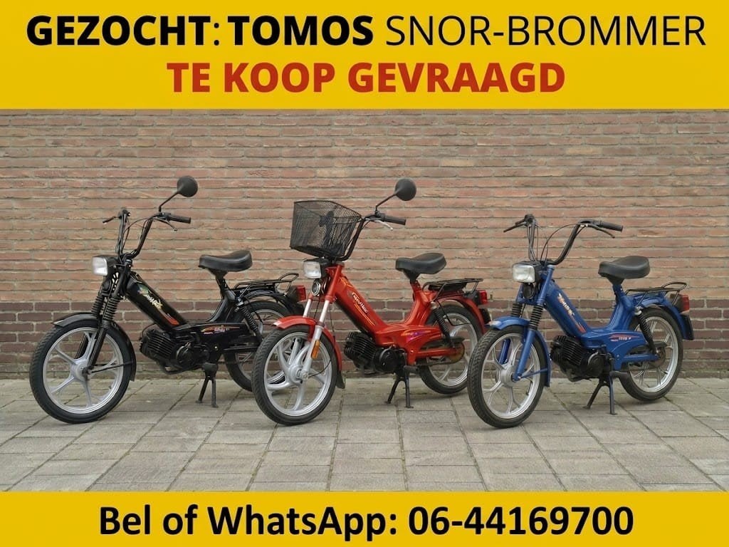 T.K. Gevraagd TOMOS Gezocht wij Kopen Tomos Puch 0644169700, Ophalen of Verzenden