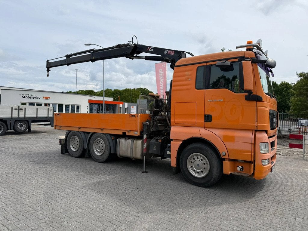 MAN TGX 26.480 Openlaadbak met kraan (bj 2009), Auto's, Vrachtwagens, Euro 5, Overige kleuren, MAN, Bedrijf