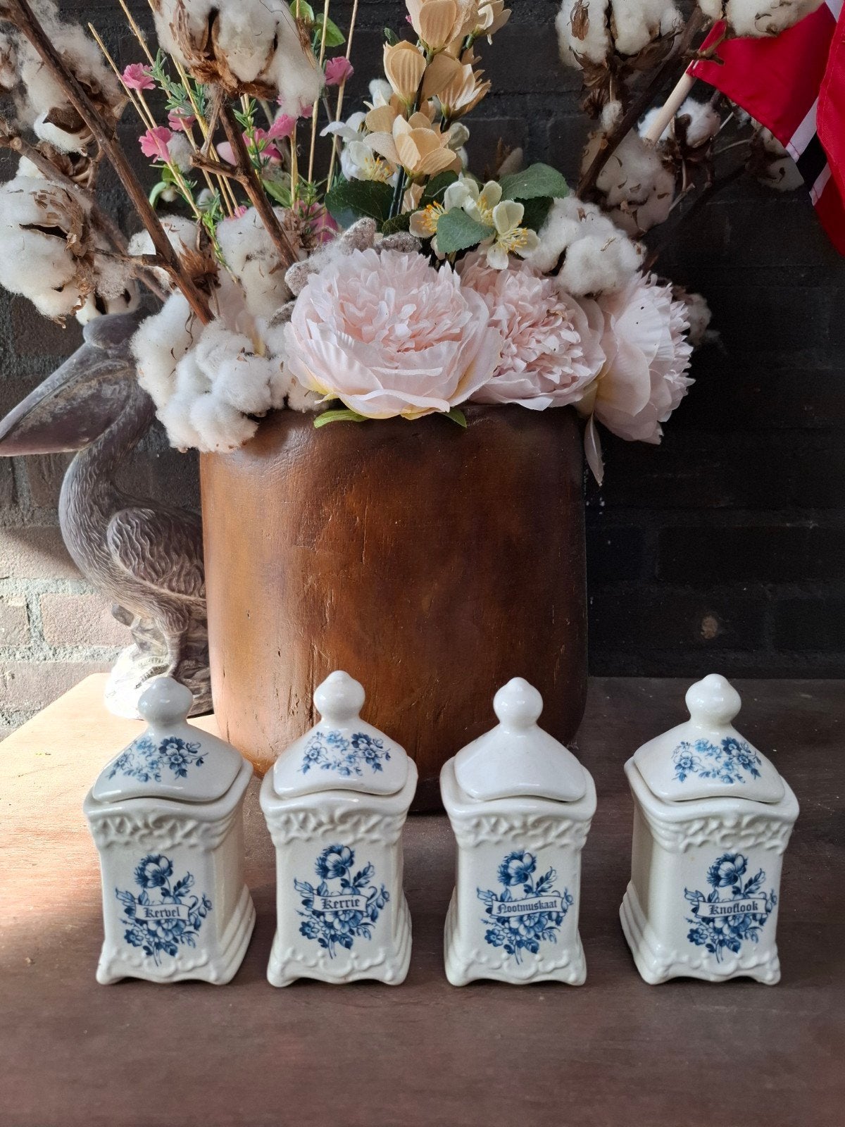 Delfts Handwerk kruidenpotjes, Antiek en Kunst, Ophalen of Verzenden