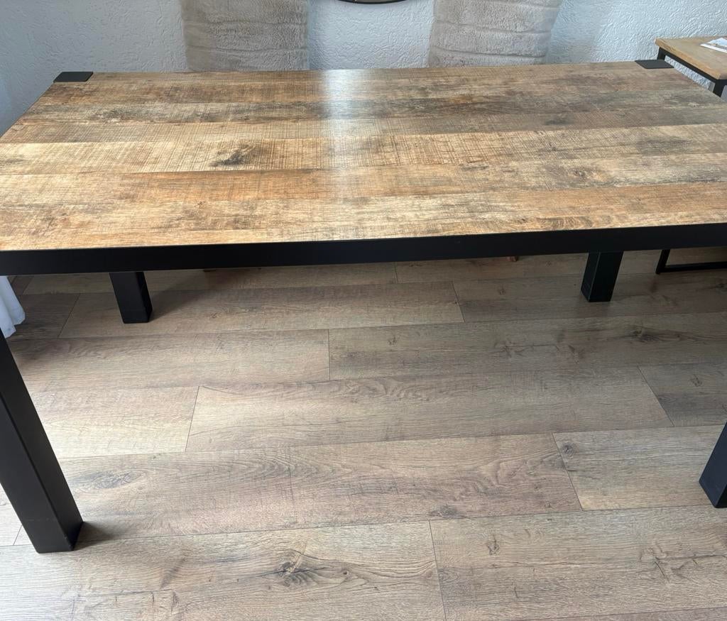 Lamulux Eetkamertafel 160 x 90 zgan, Huis en Inrichting, Tafels | Eettafels, Ophalen, 50 tot 100 cm, Zo goed als nieuw, 150 tot 200 cm