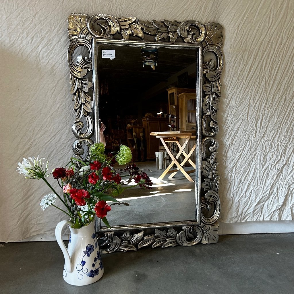 barok spiegel - houten lijst - 120 x 80 cm - Gratis bezorgd, TTM Wonen, Meubels – (Perzische) Tapijten en Woonaccessoires, Nieuw
