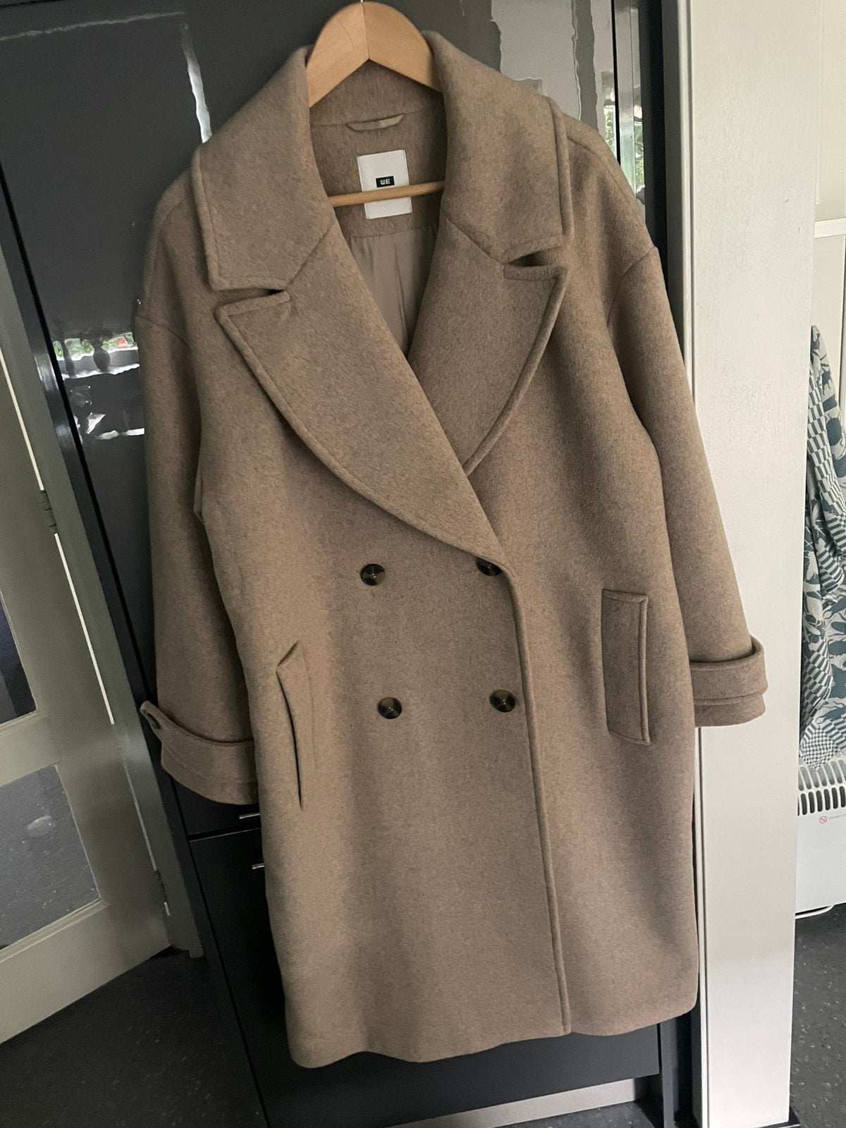 Nieuwe klassieke dames winterjas, maat 40, 54% wol, Ophalen of Verzenden, Nieuw, Maat 42/44 (L), Bruin