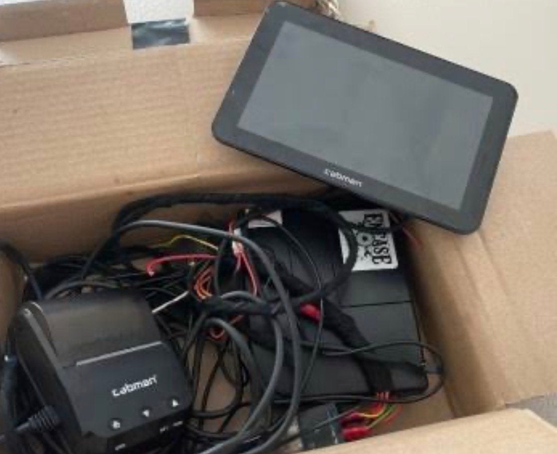 Cabman MDT 5 inch display, printer en accessoires, Ophalen of Verzenden, Gebruikt